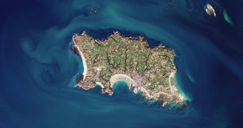 Aerial view of Jersey